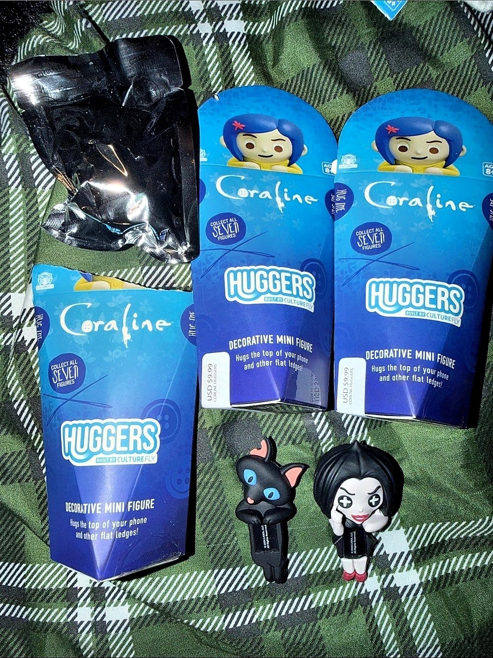 CultureFly Coraline Huggers Decorative Mini Figures NWT